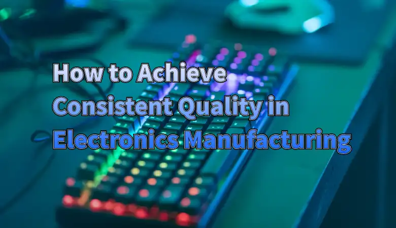 How to Achieve Consistent Quality in Electronics Manufacturing